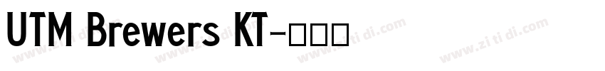 UTM Brewers KT字体转换